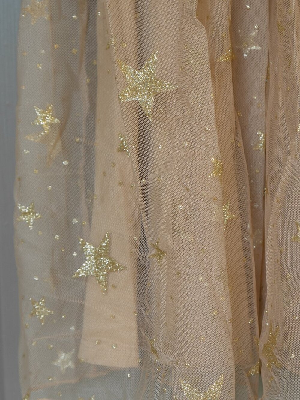 Torrid Celestial Tulle Skater Skirt Sheer Gold Star Glitter Sparkle Pull On - Picture 6 of 14
